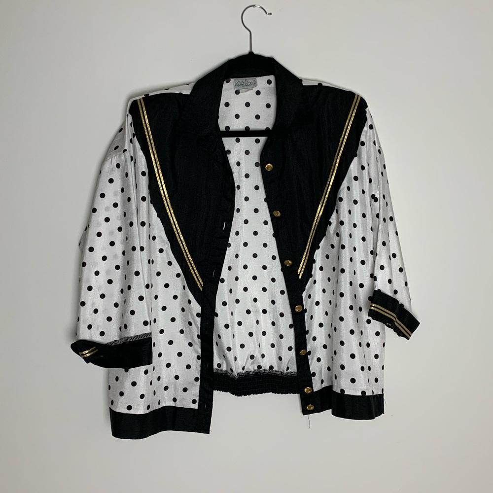 Vintage polka dot light jacket